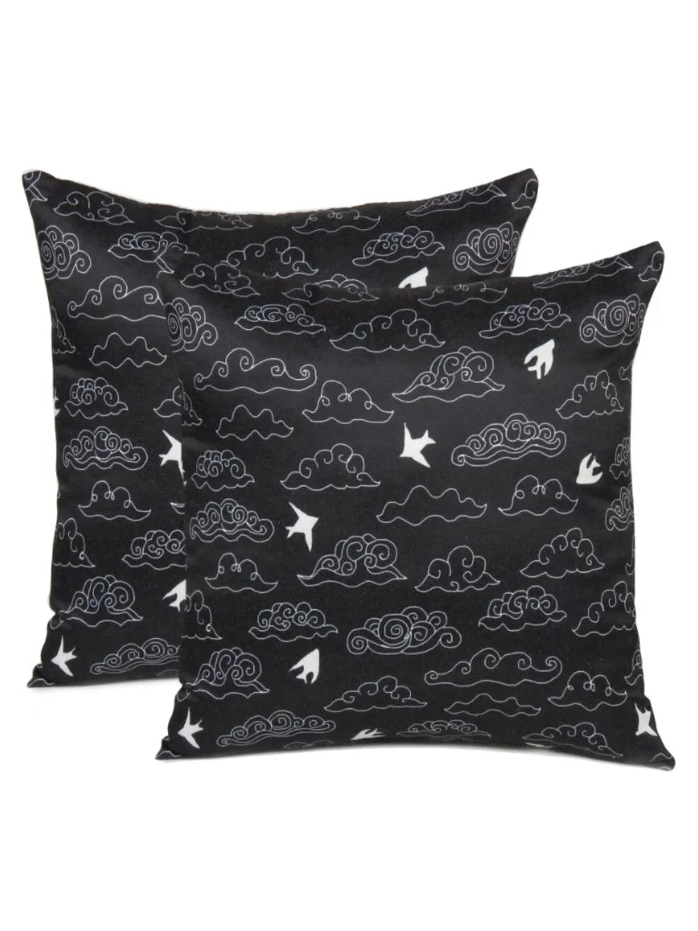 Oussum Pillow Case Cotton Cloud Print Cushion Cover Accent Pillow Cover Set of 2